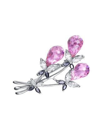 Genevive Silver Cz Statement Pin