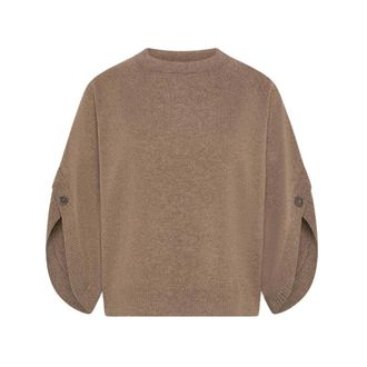 Seventy Poncho en mezcla de cachemira - Knitwear - Mujer - Marr&oacute;n - L