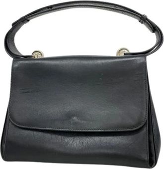 Ferragamo Borsa in Pelle Pre-owned - - Pre-owned - Donna - Nero - ONE SIZE