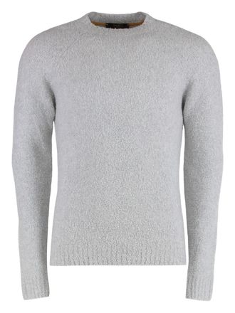 Moorer textured crew-neck sweater - Grey
