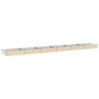 vidaXL Cama De Jard&iacute;n Elevada Marfil 600 X 80 X 24 Cm Vidaxl