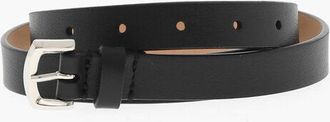 Dsquared2 Leather Belt in Solid Color 20mm size 80