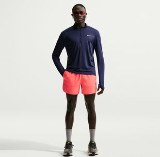 Nike Mens Stride Dri-FIT 5 Brief-Lined Running Shorts in Pink | IQ0985-812