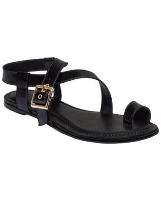 Bernardo Hartshorn Patent Flat Sandal