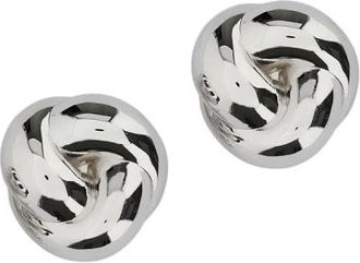 Self Portrait Knoop Oorbellen - Dames - Oorbellen - Grijs - ONE Size - Accessoires