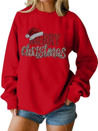 Generic Probably Gonna Jingle Some Of The Way, Christmas Jumpers for Women Ladies Probably Just Gonna Jingle Some of the Way Graphic Sweatshirts Funny Xmas Pu