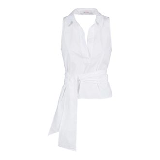 Jucca Top incrociato senza maniche - female - Jucca - Shirts - White - M - Blouses & Shirts