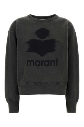 Isabel Marant Charcoal Cotton Blend Mobyli Sweatshirt