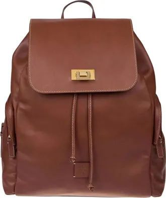 Eleventy Tassen, Heren, Bruin, ONE Size, Leer, Backpack