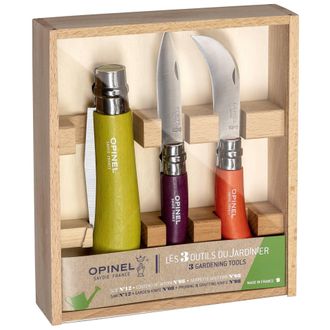 Opinel Herramienta De Jardiner&iacute;a Opinel 3pc Gardeners Knife Set Acero Inoxidable 0,55 Kg