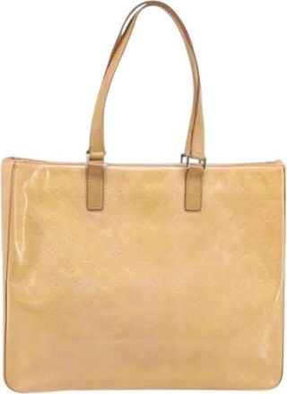 Louis Vuitton Pre-owned Tote Bags, female, Beige, Size: ONE SIZE Pre-owned Vintage Patent Leather Tote