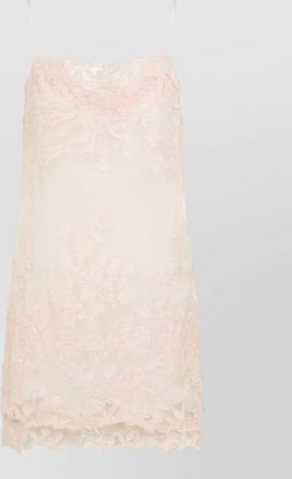 Ermanno Scervino silk embroidered mini dress