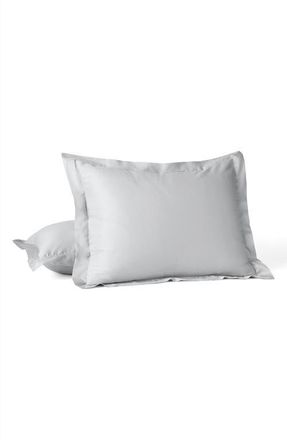 Coyuchi Cloud Soft Organic Cotton Sateen Pillow Sham in Seal at Nordstrom, Size Standard