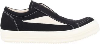 Rick Owens Black Color Block Sneakers