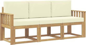 vidaXL Conjunto De Sof&aacute;s De Exterior 3 Uds. Vidaxl
