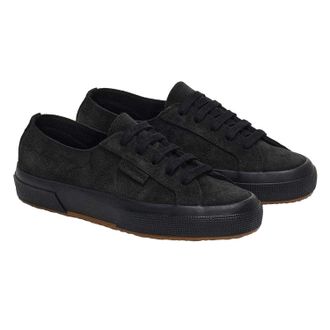 Superga Womens/Ladies Flesh Out Suede Trainers (Full Black) - Size UK 5.5
