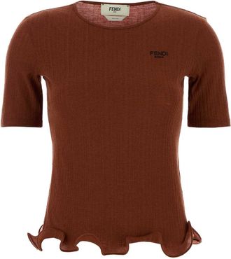 Fendi Brick Wool Top