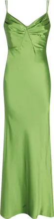 Elisabetta Franchi Green Red Carpet Plunging-Back Polyester Evening Dress