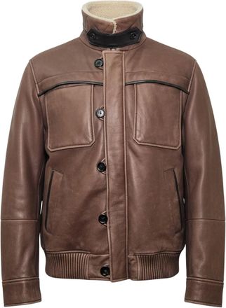 Brunello Cucinelli Giacca in pelle - Marrone