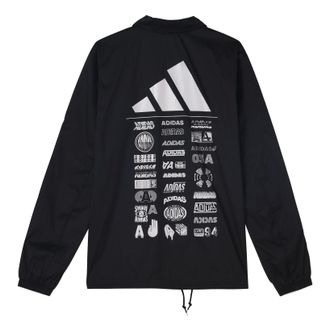 adidas Athletics Pack Coaches Button Shirt Jacket Black DX9326