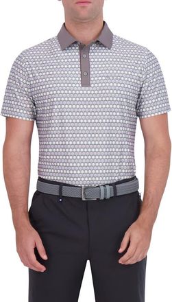 Ben Sherman Retro Geo Tech Jersey Sports Polo in Grey at Nordstrom Rack, Size X-Large