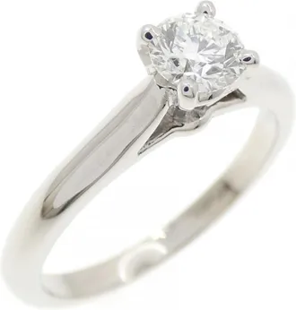 Cartier Silver Platinum 950 Anniversary Ring (Pre-Owned)