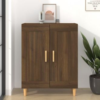 vidaXL Credenza Rovere Marrone 69,5x34x90 Cm In Legno Multistrato - Vidaxl