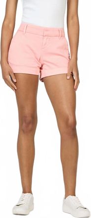 Dear John Denim Hampton Mid Rise Short In Peaches & Cream
