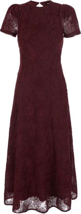 Rotate Lange Jurk - Dames - Casual kleedjes - Bruin - S - Kleedjes