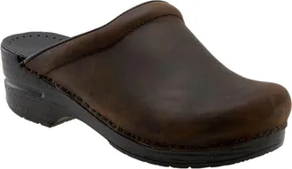 Dansko Sonja Oiled Leather Clog in Antique Brown Oiled at Nordstrom, Size 10.5-11Us