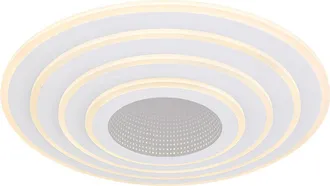 Globo Lighting Smart Home Plafoniera Led Cct Plafoniera Smart Plafoniera Camera Da Letto, Dimmerabile Con Telecomando, 1x Smart Led 50w 3000-6500 Kelvin, 50 Cm