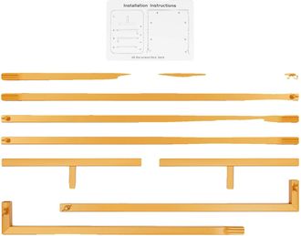 OEM Arco Nupcial, Altura Regulable, F&aacute;cil Montaje, Color Dorado, 1,5 M (4,9 Pies) De Ancho