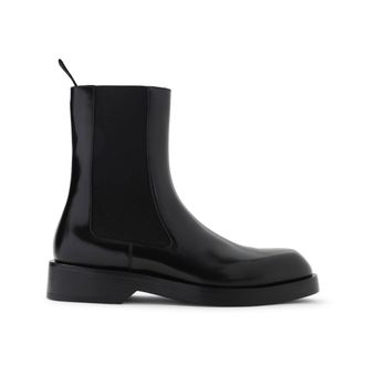 Jil Sander Black Calf Leather Ankle Boots