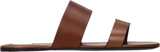 Saint Laurent Sandali Babylone Dames Bruin en Gebrand Leer