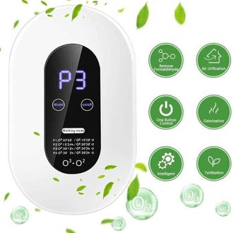 OEM Generador De Ozono, Mini M&aacute;quina De Ozono Con 4 Modos, Pantalla T&aacute;ctil Colgante, Purificador De Aire Port&aacute;til Con Pantalla Led De Ahorro De Energ&iacute;a, P