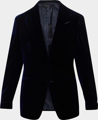 Tom Ford Men & apos;s Wool-Silk Velvet Cocktail Jacket