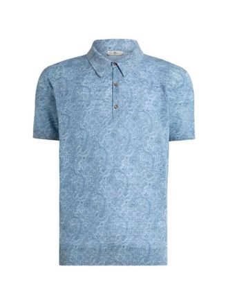 Etro Polo Etro Con Fantasia Floreale