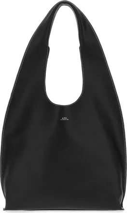 A.P.C. Black Le Neige Large Shoulder Bag