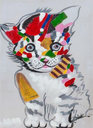 Biscottini International Biscottini - Cuadro &Oacute;leo Sobre La Tela Pintado A La Mano Pintado A La Mano
