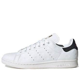 adidas (WMNS) adidas Stan Smith Allover Debossed Trefoils - White Black FZ6371