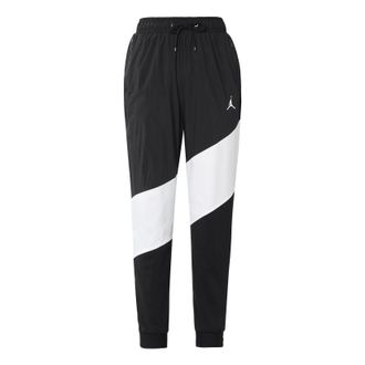 Nike Jordan Air Jordan Wings Diamond Woven Sports Colorblock Sports Long Pants Black CI7922-010