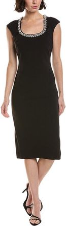 Badgley Mischka Solid Cocktail Gown