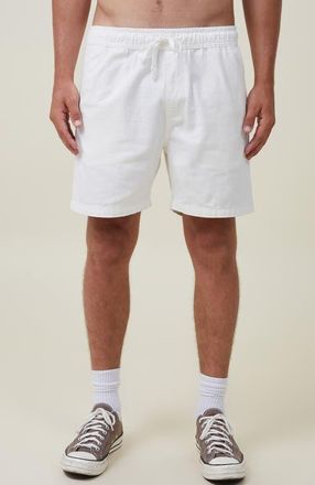 Cotton On Mens Easy Short in White Texture at Nordstrom, Size X-Small