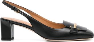 Tod's Schoenen, Dames, Zwart, 37 EU, Zwarte Slingback Band met Lage Hak