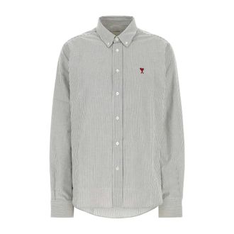 Ami Quota Classic Shirt - male - Ami Paris - Casual Shirts - Multicolor - S - Shirts