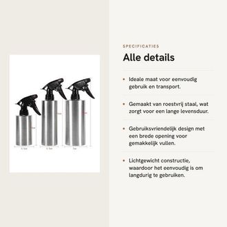 OEM Dailygoody - Regadera - Regadera Con Gatillo Manual - Ligera - 550 Ml - Pulverizador Multifuncional - Apta Para Plantas De Jard&iacute;n - Plateada
