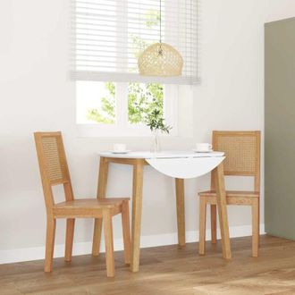 vidaXL Vidaxl - Sillas De Comedor 2 Unidades Madera Maciza De Caucho