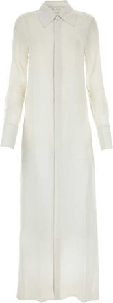 Ami Ami Chalk Crepe Shirt Dress