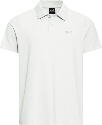 Jack Wolfskin Essential Polo Polo-Shirt f&uuml;r Herren | wei&szlig;
