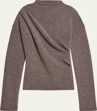 Helmut Lang Slouchy Crewneck Twist Sweater